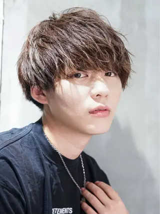 ショート パーマ メンズ MEN'S  HAIR SENSE 渋谷神南所属・🔥メンズ特化🔥 YUTAのヘアスタイル