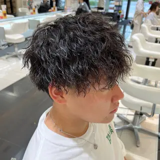 パーマ メンズ NYNY姫路本店 メンズパーマ藤川時也のヘアスタイル
