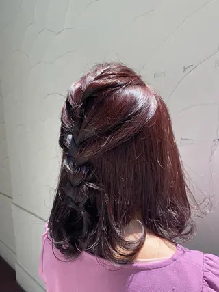 ミディアム カラー CYAN.栄店所属・パーマ/髪質改善 【榎本千夏】のヘアスタイル