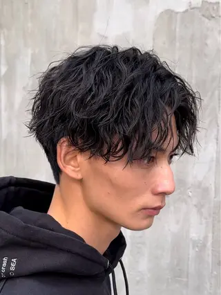 ショート パーマ メンズ 松下 友希 【fifth】のヘアスタイル