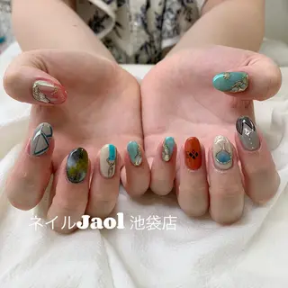 ミディアム nail jaol池袋店所属・ネイルJaol 池袋のネイルデザイン