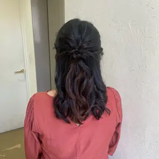 ヘアアレンジ 縮毛矯正ヘアアレンジ 🌸三輪知優🌸のヘアスタイル