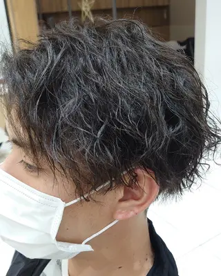メンズ パーマ “垢抜けパーマヘア” 佐藤ジルのヘアスタイル