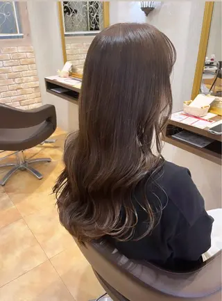 ロング カラー ブリーチなしWカラー レイヤー/Rickyのヘアスタイル