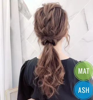 セミロング カラー ヘアアレンジ ✨似合うのその先へ✨ 田中延和のヘアスタイル