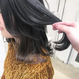 ミディアム カラー ヘアアレンジ BANK'S hair所属・💐ケラチン 髪質改善寺坂雄飛💐のヘアスタイル