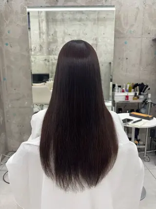 ロング 関川 奈摘のヘアスタイル