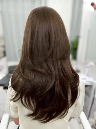 ロング 韓国ヘア🇰🇷／ 艶カラー鈴木萌愛🩶のヘアスタイル