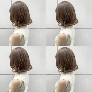 ミディアム カラー ヘアアレンジ 竹内啓太 ボブのヘアスタイル