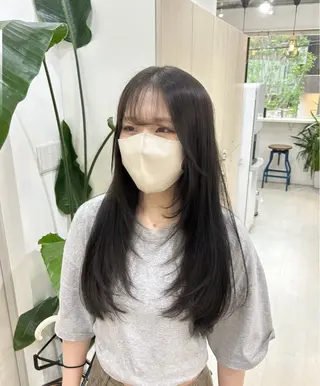 ロング カラー I'S.横浜所属・赤み消しカラー 🍀JUNKIのヘアスタイル