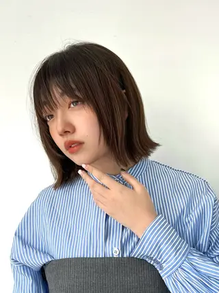ショート ✨艶髪🍒ナチュラル な縮毛矯正🍊Noaのヘアスタイル