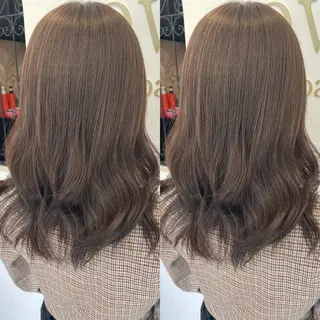 セミロング 🍒しの🍒 透明感カラー/カットのヘアスタイル