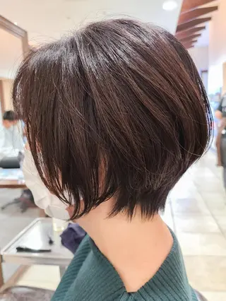 ショート ケアブリーチ、 髪質改善 福士直矢のヘアスタイル