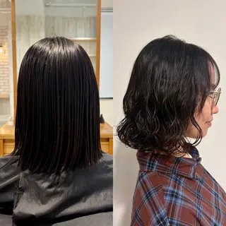 ショート パーマ CIEL千葉店【シエル】所属・💙A O I 💙 【縮毛矯正】のヘアスタイル