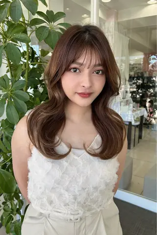 ロング Happiness王寺所属・髪質改善カラー 🫧萩原のヘアスタイル