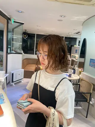 ミディアム パーマ befine所属・石岡 政宗のヘアスタイル