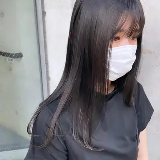ロング カラー 濱本 新奈 / 髪質改善パーマのヘアスタイル