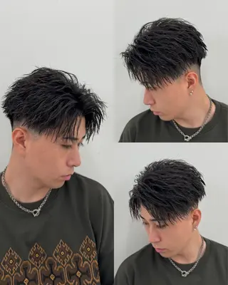 ショート パーマ era2d所属・マコト/心斎橋 メンズ専門店のヘアスタイル