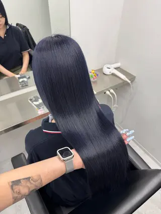 ロング うる艶🫧ハイトーン 💜🦋🫧ミズキのヘアスタイル