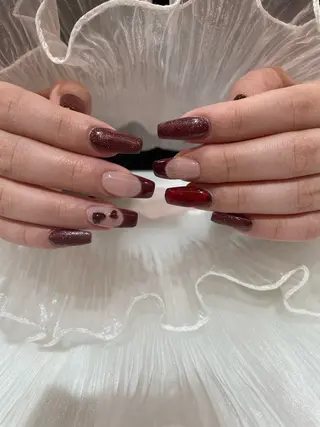 ネイル るか/透明感 カラー/アレンジのヘアスタイル