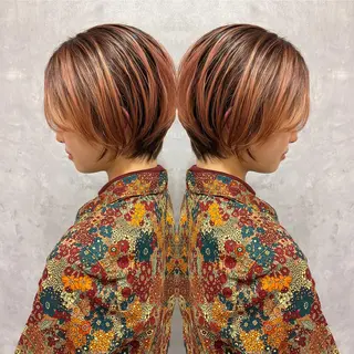 ショート StellA所属・アートディレクター ワダヒサノリのヘアスタイル