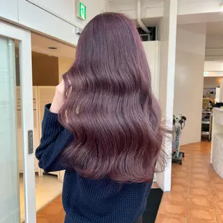 カラー ピンクカラー/ ブリーチなしRINAのヘアスタイル