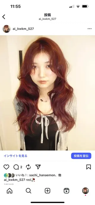 ミディアム カラー 🌟暖色系ハイトーン 🌟AIのヘアスタイル