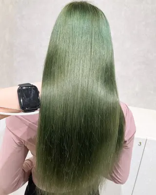 ロング カラー 韓国ヘア🇰🇷透明 感カラー/yui💞のヘアスタイル