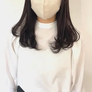 ミディアム カラー 佐藤 梨里花 ❤︎のヘアスタイル