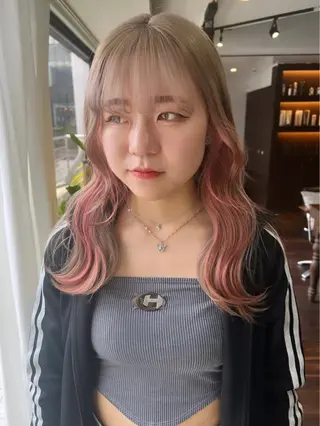 セミロング カラー nendo_hair所属・ハイトーン/ボブ 🎀sonokaのヘアスタイル