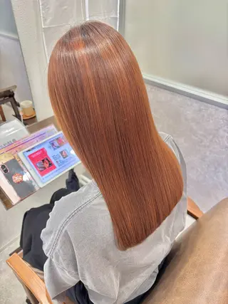 ロング 美髪矯正 代表久保田のヘアスタイル