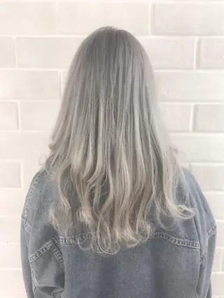 セミロング カラー 艶髪カラー&ウルフ フルカワ ヒロズミのヘアスタイル