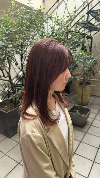 セミロング カラー MAKE'S所属・石坂 暢大のヘアスタイル
