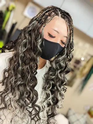 ロング ヘアアレンジ scamp ★のヘアスタイル