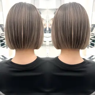 ショート カラー 小顔ボブ jilblanカホのヘアスタイル