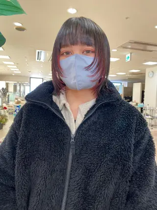 ショート カラー レイヤー/ウルフ🤎 mayo.のヘアスタイル