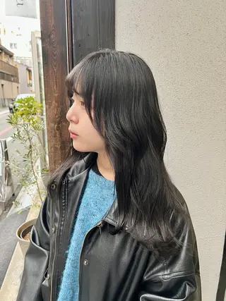 セミロング ✨ミニモ限定価格◎ ブリーチ無しカラーのヘアスタイル
