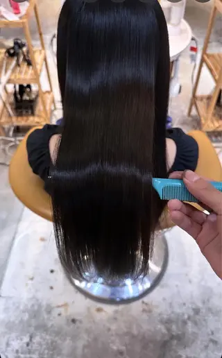 セミロング カラー 艶髪/縮毛矯正 /髪質改善千田大地のヘアスタイル