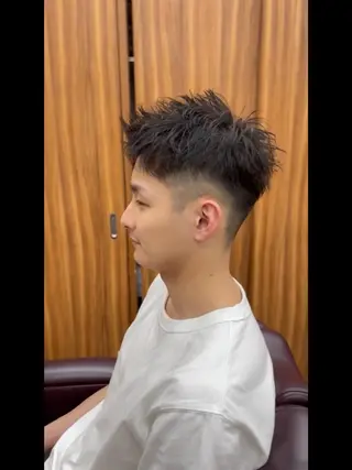 ショート メンズ メンズパーマ 赤司 泰樹のヘアスタイル