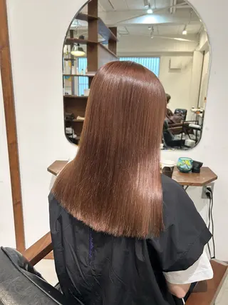 セミロング カラー 透明感カラー🪽 mioのヘアスタイル