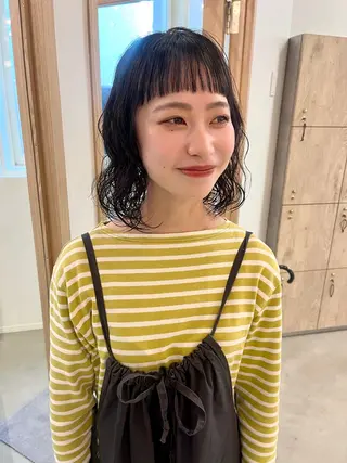 ミディアム marino/ カラー/顔周りカットのヘアスタイル