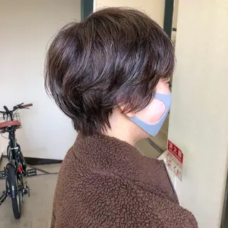ショート パーマ 水野 雪 /パーマ/暖色カラーのヘアスタイル