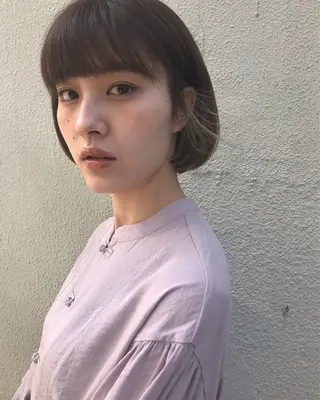 ショート Una並木坂  透明感カラー＆髪質改善＆韓国ヘア所属・松本 凜那のヘアスタイル