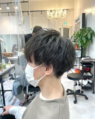 ショート 髪質改善× ハイライト溝江のヘアスタイル