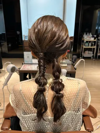 ロング カラー ヘアアレンジ 髙木美緒🌿 レイヤー/アレンジのヘアスタイル