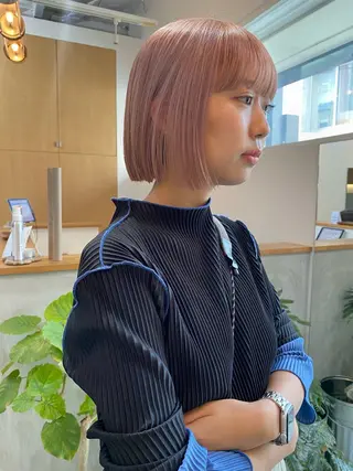 ショート カラー 森貴裕/ベージュ/ パーマ/オリーブのヘアスタイル