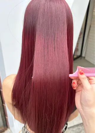 ロング カラー ちょめ/八王子 ZEST emuのヘアスタイル