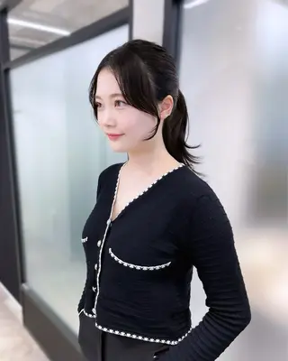 ロング 韓国レイヤーカット 髪質改善▫️水野有真のヘアスタイル