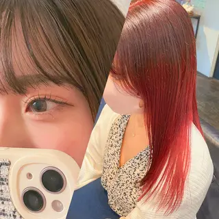 カラー 坂本 かのんのヘアスタイル