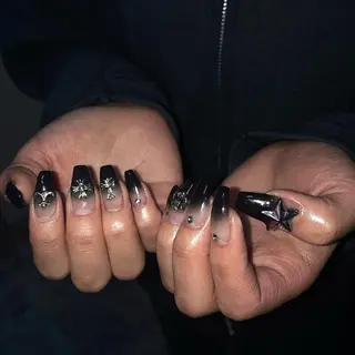 ネイル kana/モード ・グランジ⛓🎼のネイルデザイン